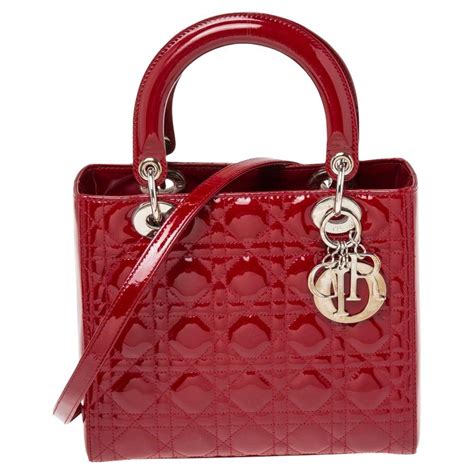 dior red lady dior|lady dior medium lambskin.